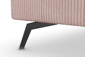 Ocean Lyx 6-sits Vänstervänd U-formad Soffa med Divan och Schäslong + Fotpall i Manchester - Rosa - Products - Möbler - Soffa - U-soffa