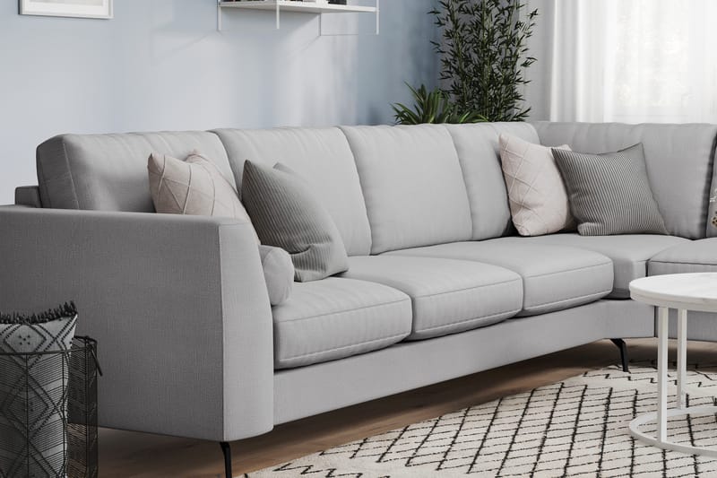 Ocean Lyx Hörnsoffa Vändbar - Linnegrå - Products - Möbler - Soffa - Hörnsoffa