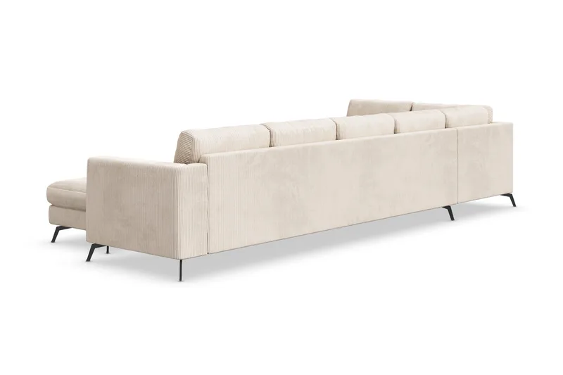 Ocean Lyx U-soffa med Schäslong Vänster - Beige - Products - Möbler - Soffa - U-soffa