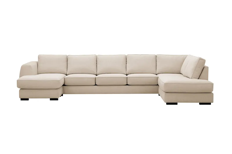Optus 6-sits U-soffa med Divan och schäslong vänster - Beige - Products - Möbler - Soffa - U-soffa
