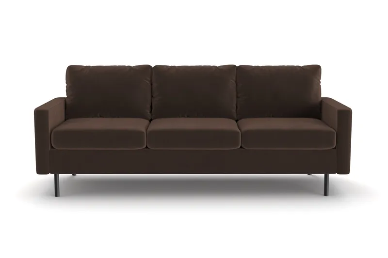 Peppe 3-sits Manchestersoffa - Brun - Products - Möbler - Soffa - 3 sits soffa
