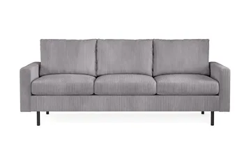 Peppe 3-sits Manchestersoffa - Grå - Products - Möbler - Soffa - 3 sits soffa