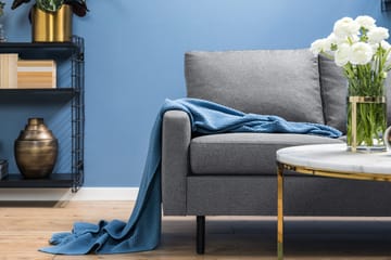 Peppe 3-sits Tygsoffa - Ljusgrå - Products - Möbler - Soffa - 3 sits soffa