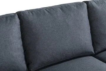 Peppe 3-sits Tygsoffa - Mörkgrå - Products - Möbler - Soffa - 3 sits soffa