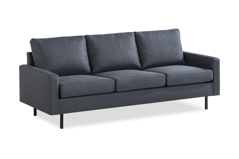 Peppe 3-sits Tygsoffa - Mörkgrå - Products - Möbler - Soffa - 3 sits soffa
