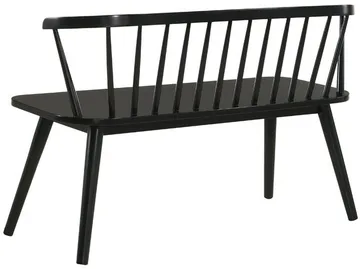 Pinnsoffa svart Bobby - Svart - Products - Möbler - Soffa - Kökssoffa & pinnsoffa