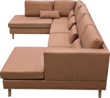 Ranger divanoffa brun PU - 322 cm lång - Cognac - Products - Möbler - Soffa - U-soffa
