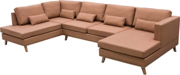 Ranger divanoffa brun PU - 322 cm lång - Cognac - Products - Möbler - Soffa - U-soffa