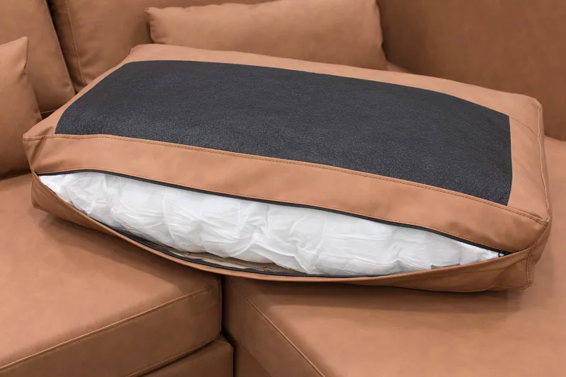 Ranger divanoffa brun PU - 322 cm lång - Cognac - Products - Möbler - Soffa - U-soffa