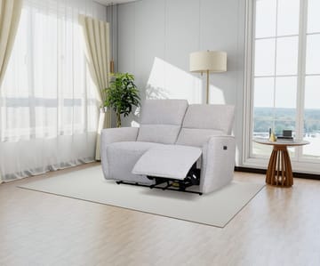 Reclinersoffa 2-sits elektrisk ställbar - Bouclè - Ljusgrå - Products - Möbler - Soffa - Biosoffa & reclinersoffa