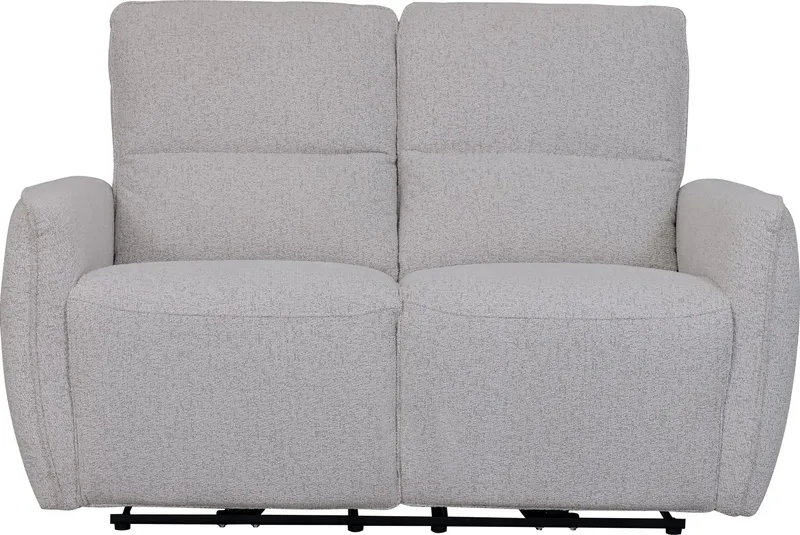 Reclinersoffa 2-sits elektrisk ställbar - Bouclè - Ljusgrå - Products - Möbler - Soffa - Biosoffa & reclinersoffa