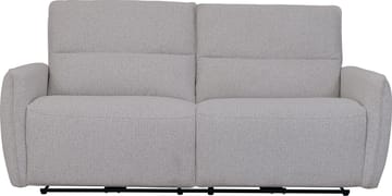Reclinersoffa 3-sits - Ljus bouclè - Eldriven - Ljusgrå - Products - Möbler - Soffa - Biosoffa & reclinersoffa
