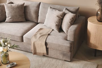 Rossita 3-sits Djup Soffa i Chenille - Grå / Brun - Products - Möbler - Soffa - 3 sits soffa