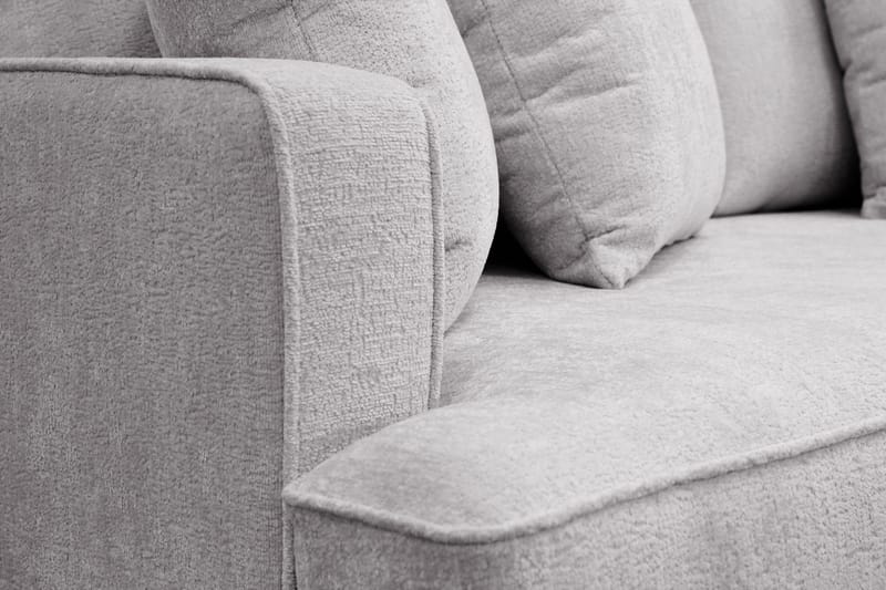Rossita 3-sits Djup Soffa i Chenille - Ljus Grå - Products - Möbler - Soffa - 3 sits soffa