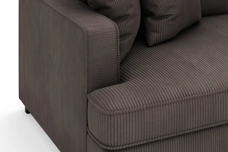 Rossita 3-sits Djup Soffa i Manchester - Mörkgrå - Products - Möbler - Soffa - 3 sits soffa