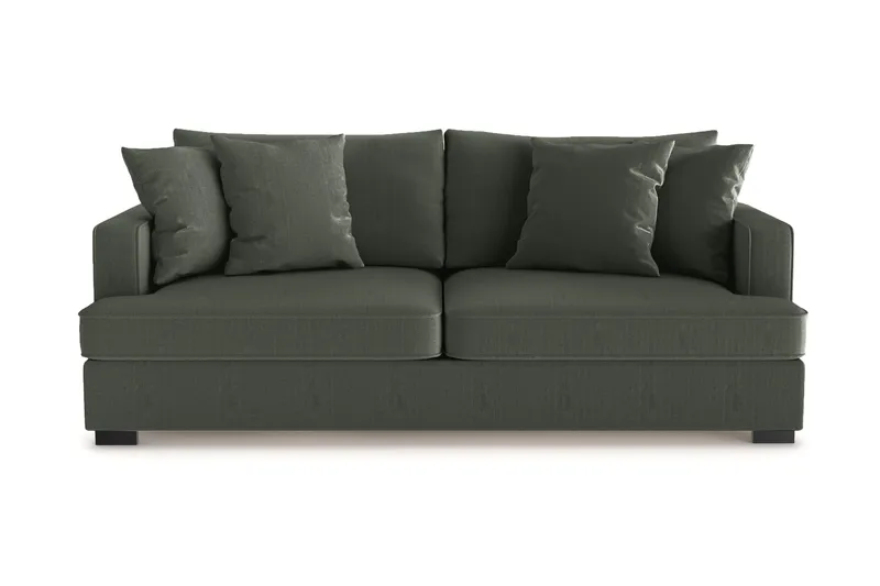 Rossita 3-sits Djup Soffa i Manchester - Mörkgrön - Products - Möbler - Soffa - 3 sits soffa