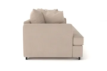 Rossita 3-sits Djup Soffa med hel dyna i Tyg - Beige - Products - Möbler - Soffa - 3 sits soffa