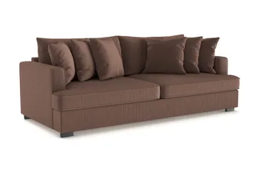 Rossita 4-sits Djup Soffa i Manchester - Brun - Products - Möbler - Soffa - 4 sits soffa