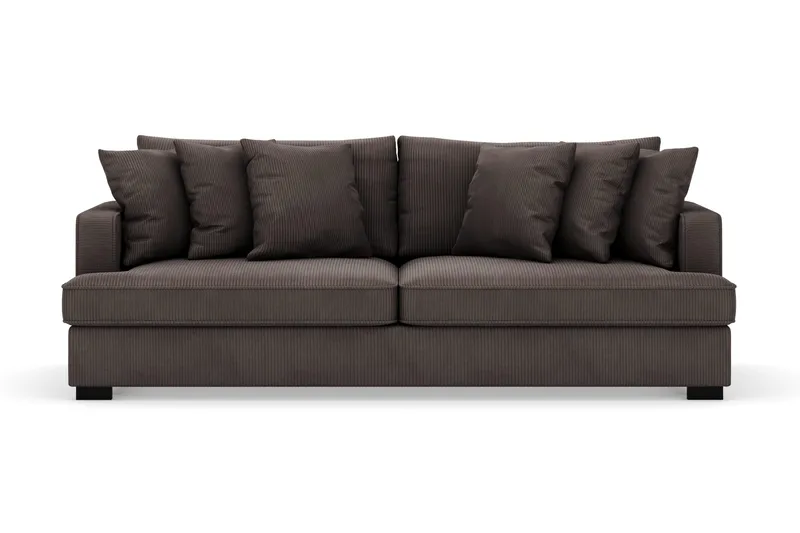Rossita 4-sits Djup Soffa i Manchester - Mörkgrå - Products - Möbler - Soffa - Sammetssoffa