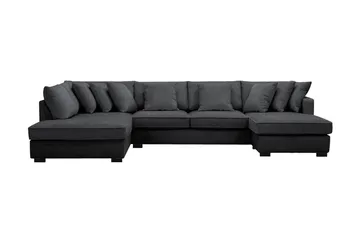 Rossita 5-sits Vänstervänd U-formad Djup Soffa med Divan och Schäslong i Chenille