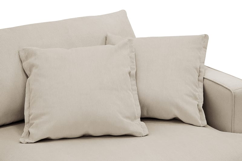 Rossita Lyx 3-sits Extra djup Soffa i Manchester - Kräm - Products - Möbler - Soffa - 3 sits soffa