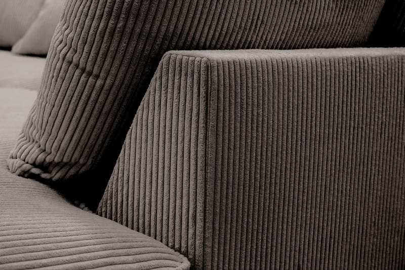 Rossita Lyx 5-sits Vänstervänd U-formad Extra djup Soffa med Divan och Schäslong i Manchester - Brun - Products - Möbler - Soffa - U-soffa