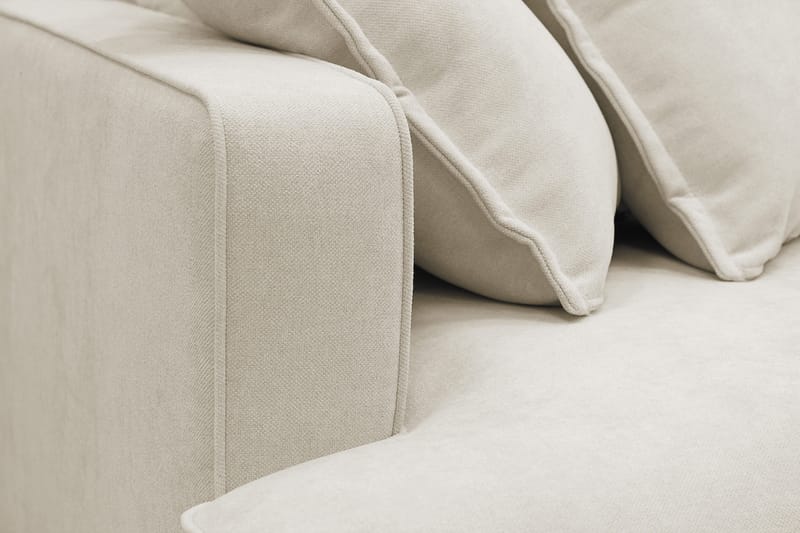 Rossita Lyx 5-sits Vänstervänd U-formad Extra djup Soffa med Divan och Schäslong i Tyg - Beige - Products - Möbler - Soffa - U-soffa