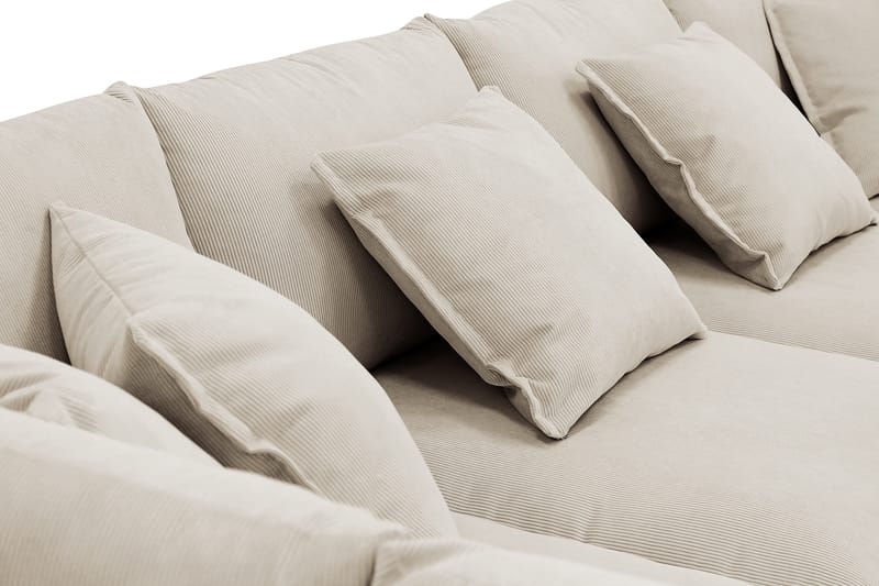 Rossita Lyx 6-sits Högervänd U-formad Extra djup Soffa med Divan och Schäslong i Manchester - Kräm - Products - Möbler - Soffa - U-soffa