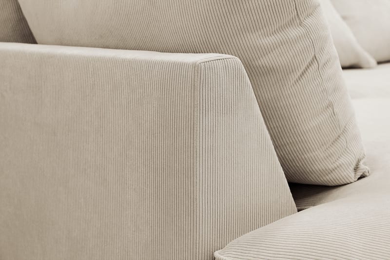 Rossita Lyx 6-sits Högervänd U-formad Extra djup Soffa med Divan och Schäslong i Manchester - Kräm - Products - Möbler - Soffa - U-soffa
