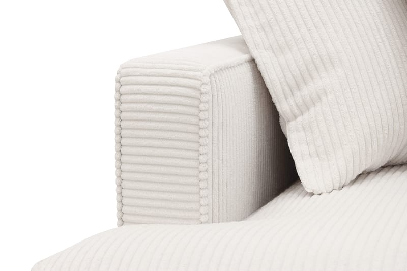 Rossita Lyx 6-sits Vänstervänd U-formad Extra djup Soffa med Divan och Schäslong i Manchester - Naturvit - Products - Möbler - Soffa - U-soffa