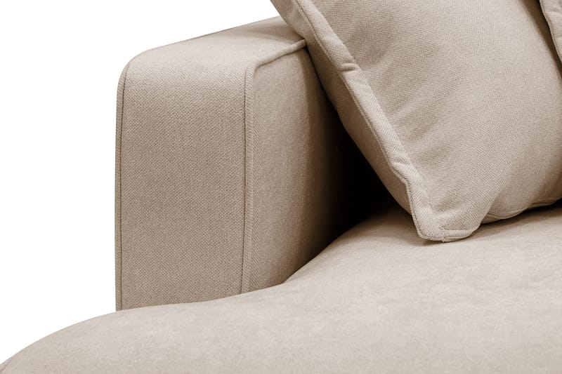 Rossita Lyx 6-sits Vänstervänd U-formad Extra djup Soffa med Divan och Schäslong i Tyg - Ljusbrun - Products - Möbler - Soffa - U-soffa