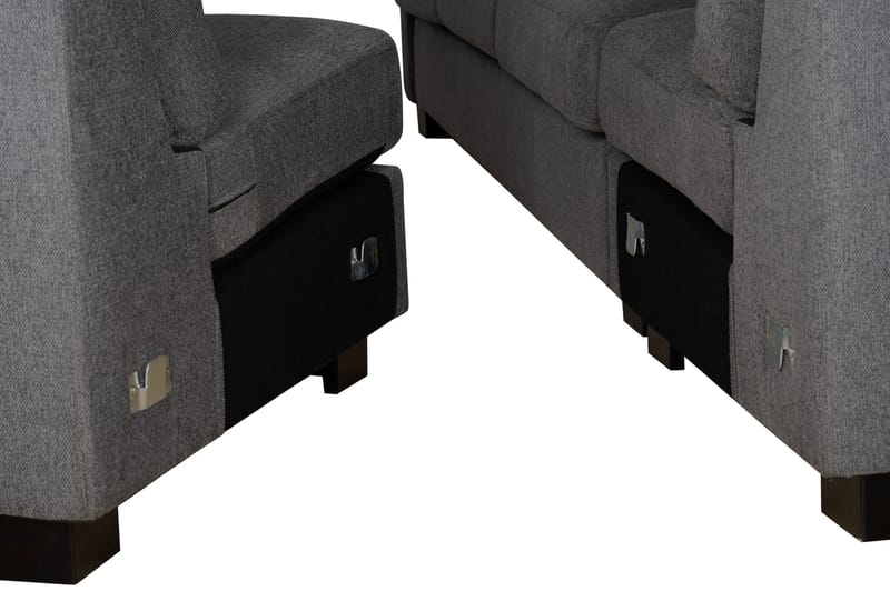 Salem hörnsoffa i mörkgrått tyg - Mörkgrå - Products - Möbler - Soffa - Hörnsoffa