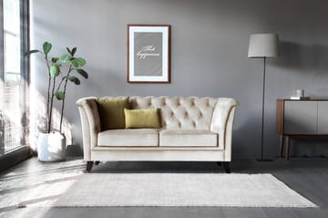 Soffa 2-sits chesterfield beige - Milton - Beige - Products - Möbler - Soffa - Chesterfield soffa