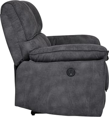 Soffa 2-sits elektrisk ställbar recliner - Grå - Grå - Products - Möbler - Soffa - Biosoffa & reclinersoffa