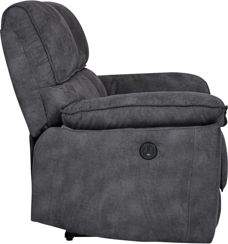 Soffa 2-sits elektrisk ställbar recliner - Grå - Grå - Products - Möbler - Soffa - Biosoffa & reclinersoffa