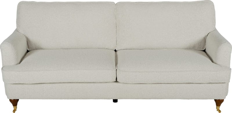 Soffa 210 cm bred Howard Watford Deluxe i bouclé - Vit - Products - Möbler - Soffa - Howardsoffa