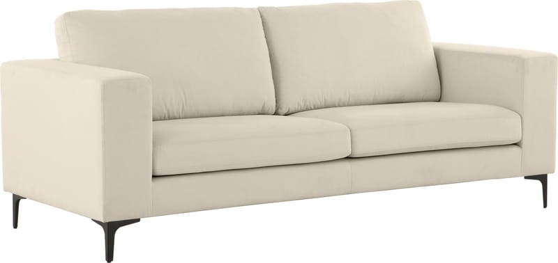 Soffa 3-sits beige - Aspen - Beige - Products - Möbler - Soffa - Sammetssoffa