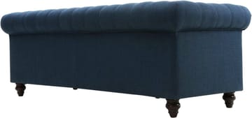 Soffa 3-sits chesterfieldsoffa blå - Herron - Blå - Products - Möbler - Soffa - Chesterfield soffa