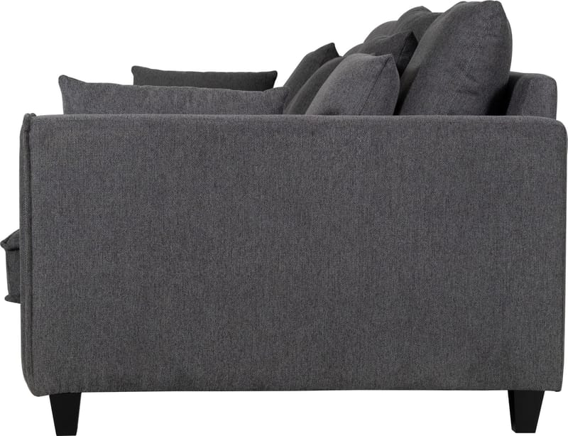 Soffa 4-sits 270 cm antracit tyg - Brandy - Antracit - Products - M öbler - Soffa - Sammetssoffa