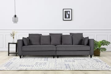 Soffa 4-sits 270 cm antracit tyg - Brandy - Antracit - Products - Möbler - Soffa - Sammetssoffa
