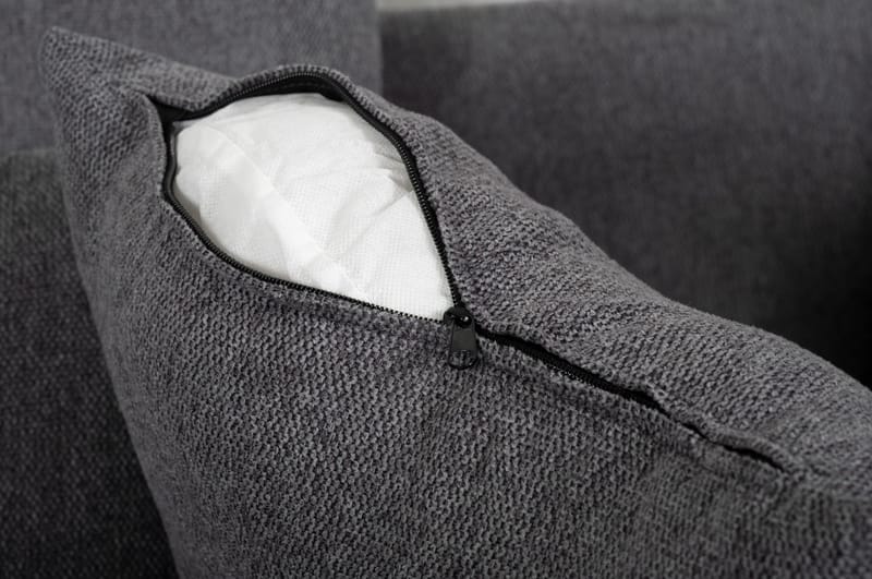 Soffa 4-sits 270 cm antracit tyg - Brandy - Antracit - Products - Möbler - Soffa - Sammetssoffa