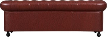 Soffa chesterfield 3-sits i brun PU - Charles - Brun/svart - Products - Möbler - Soffa - Chesterfield soffa