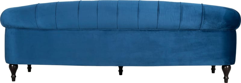 Soffa chesterfield 3-sits soffa i blå sammet - Blå - Products - Möbler - Soffa - Chesterfield soffa