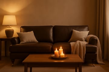 Soffa Howard Watford Deluxe - 210 cm - Vintagebrunt - Products - Möbler - Soffa - Howardsoffa