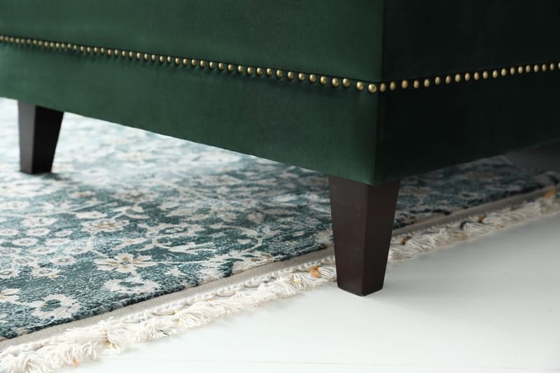 Soffa med divan grön sammet - Bellas - Grön - Products - Möbler - Soffa - Sammetssoffa