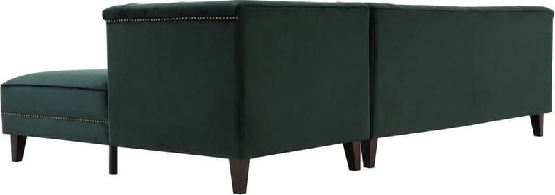 Soffa med divan grön sammet - Bellas - Grön - Products - Möbler - Soffa - Sammetssoffa