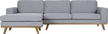 Soffa med vändbar divan grå 283 cm - Grå - Products - Möbler - Soffa - Divansoffa & schäslongsoffa