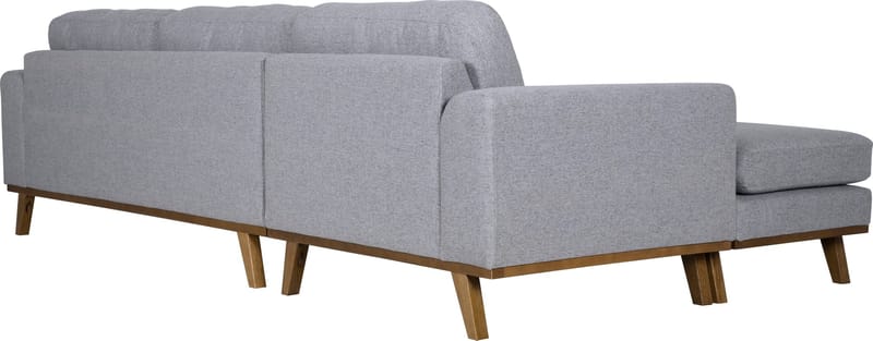 Soffa med vändbar divan grå 283 cm - Grå - Products - Möbler - Soffa - Divansoffa & schäslongsoffa