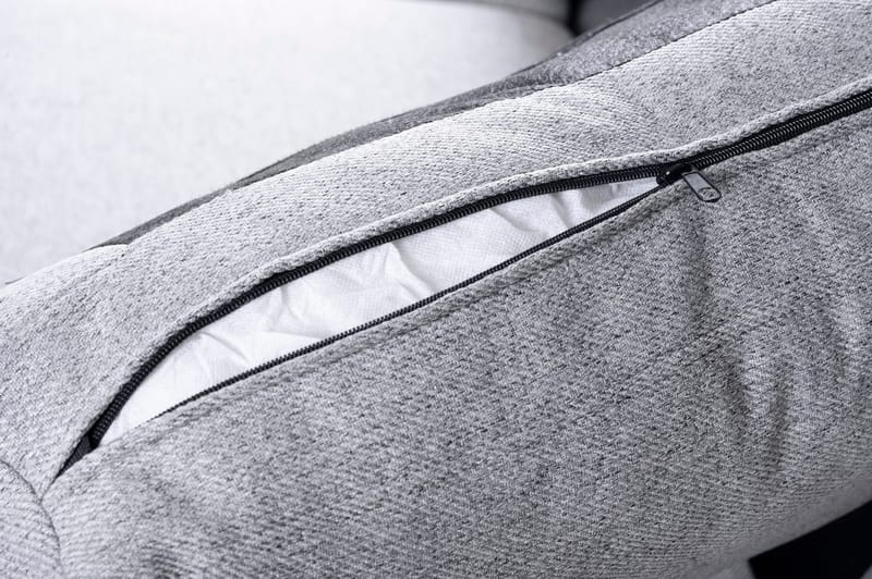 Soffa med vändbar divan grå 283 cm - Grå - Products - Möbler - Soffa - Divansoffa & schäslongsoffa