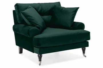 Andrew Soffgrupp 2+1 Sammet - Grön - Products - Möbler - Soffa - Soffgrupp - Howard soffgrupp